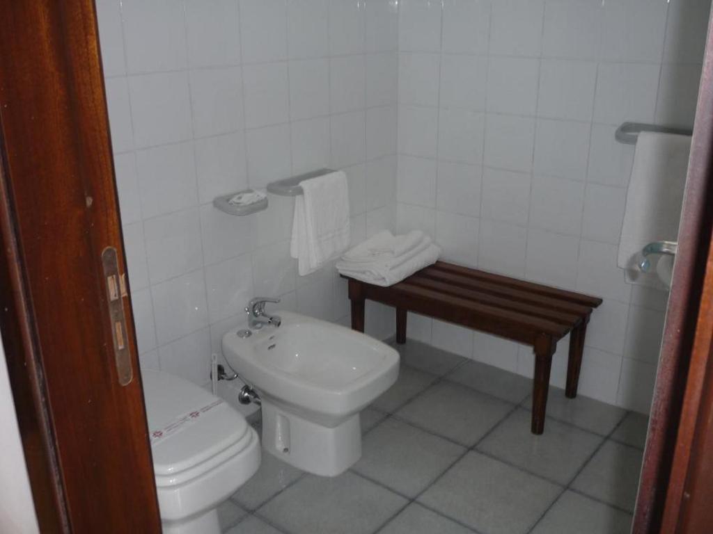 Koupelna v ubytování Hotel Solara
