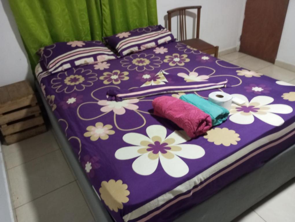Postel nebo postele na pokoji v ubytování Nahimara Champeta Hostel
