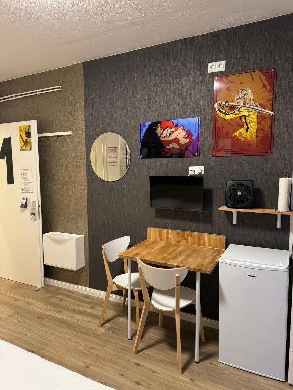 Kuchyň nebo kuchyňský kout v ubytování Room Pauli