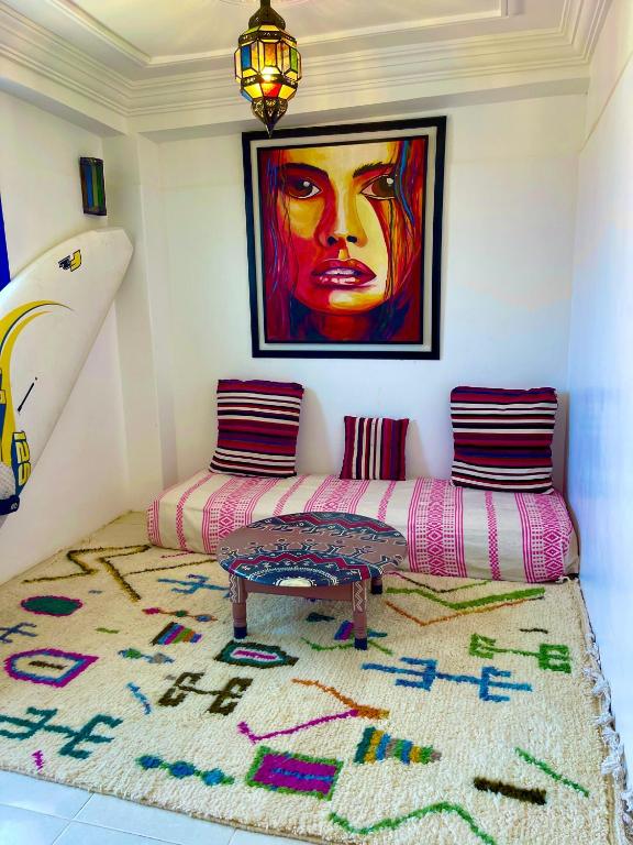 Postel nebo postele na pokoji v ubytování Surf & Salsa Ocean House