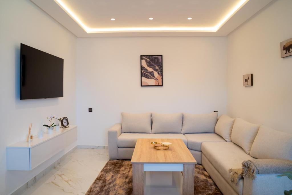 TV a/nebo společenská místnost v ubytování Living Appart-Hotel