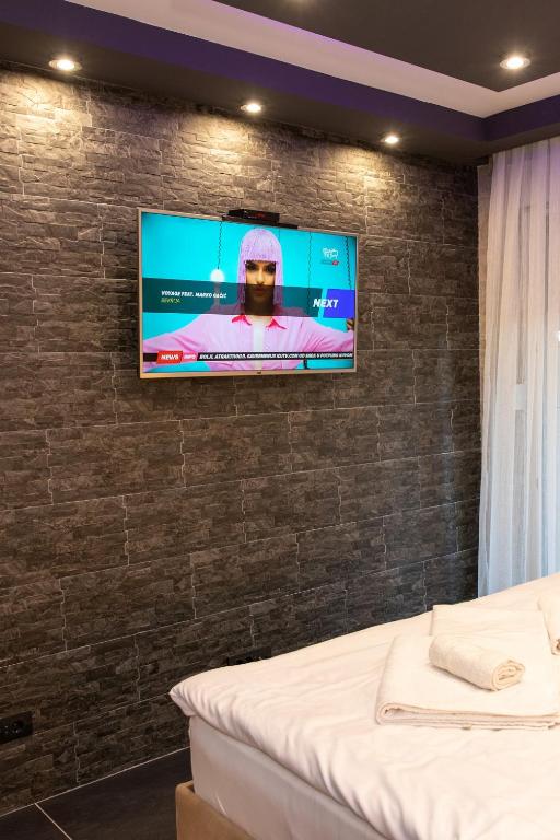 Postel nebo postele na pokoji v ubytování Art Lux apartman