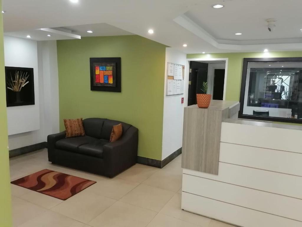 TV a/nebo společenská místnost v ubytování Hotel Jafer