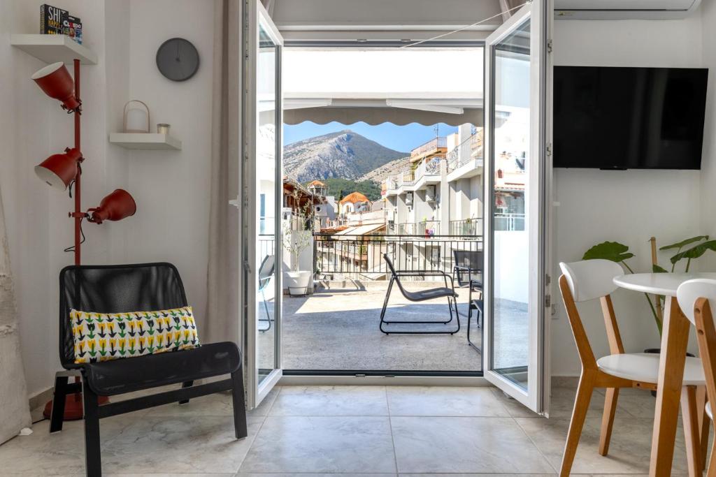 Nespecifikovaný výhled na hory nebo výhled na hory při pohledu z apartmánu
