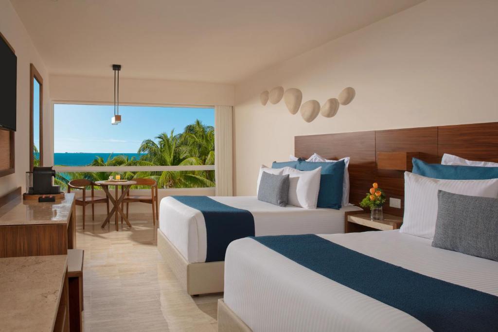 Dreams Sands Cancun Resort & Spa - Luxe Dubbel Balkon Gedeeltelijke Oceaan Uitzicht