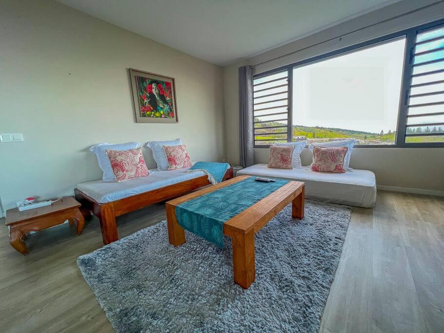 Istumisnurk majutusasutuses Fare Miri Ata Premium - 107m2 Panoramic view