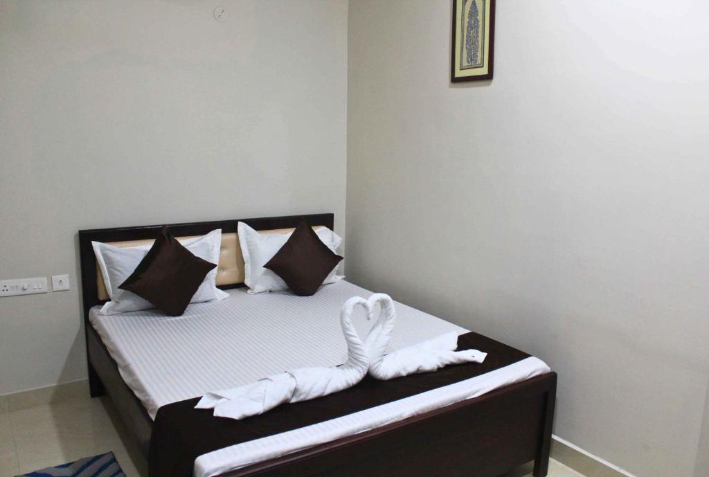 Postel nebo postele na pokoji v ubytování Hotel Yubraj