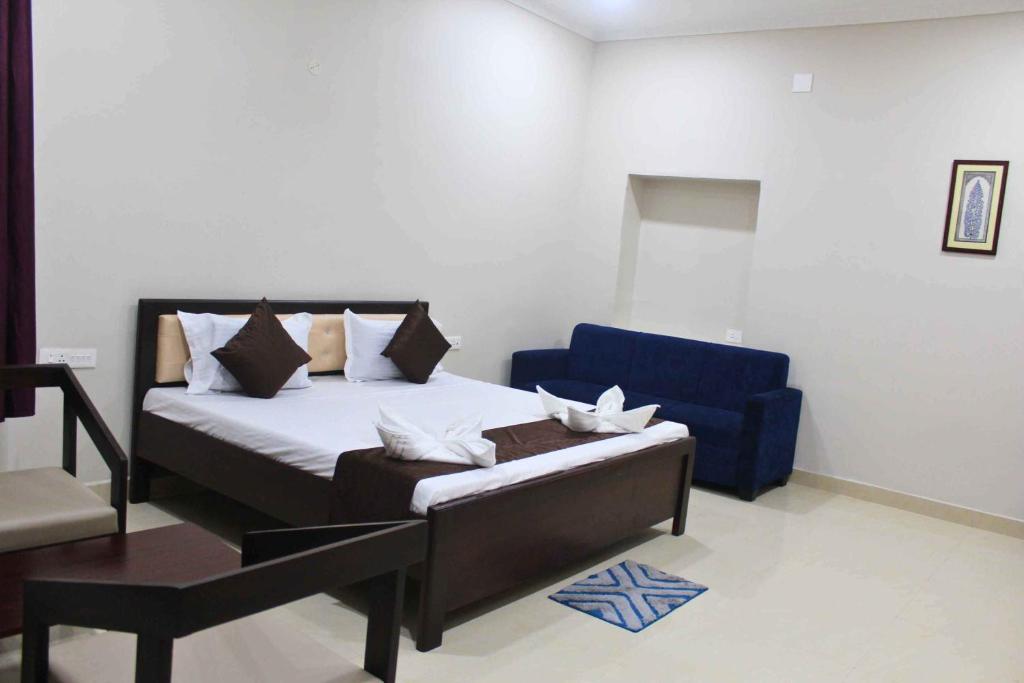 Postel nebo postele na pokoji v ubytování Hotel Yubraj
