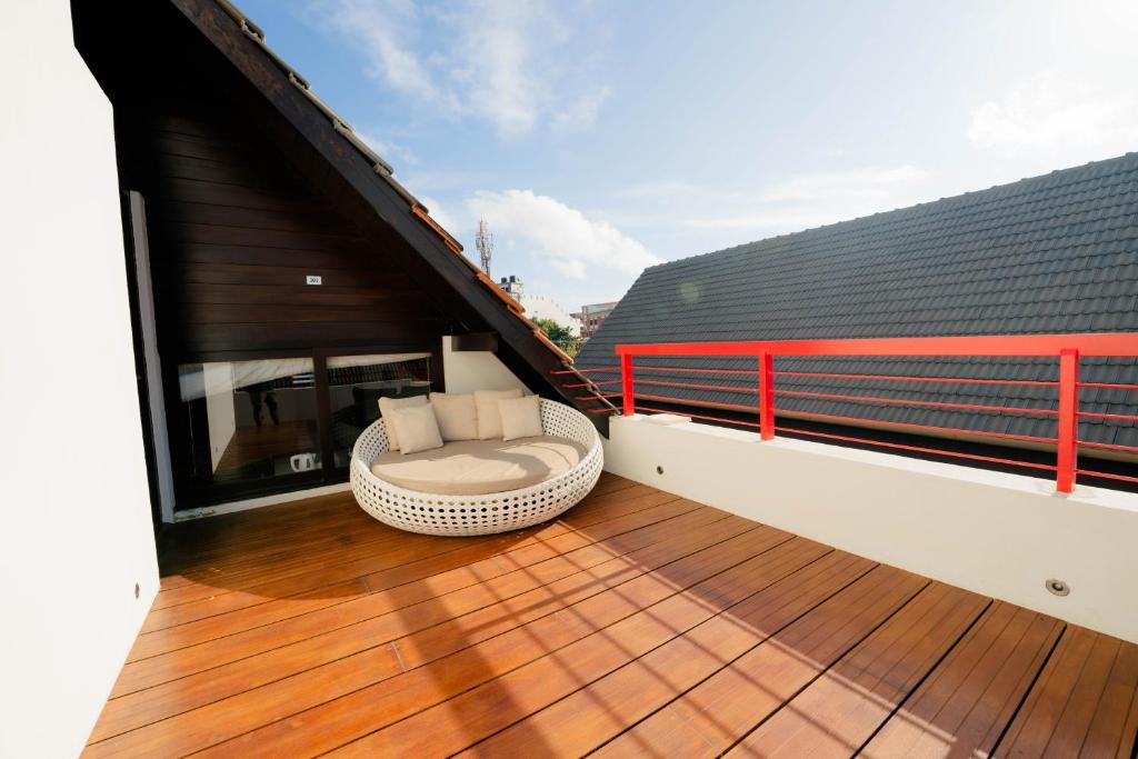 Balkón nebo terasa v ubytování Stay at 3