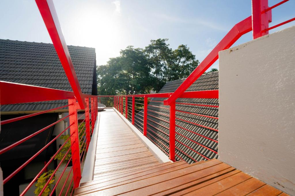 Balkón nebo terasa v ubytování Stay at 3