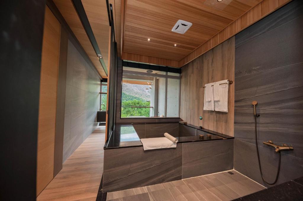 Posezení v ubytování 埔里春天度假村 Spring resort