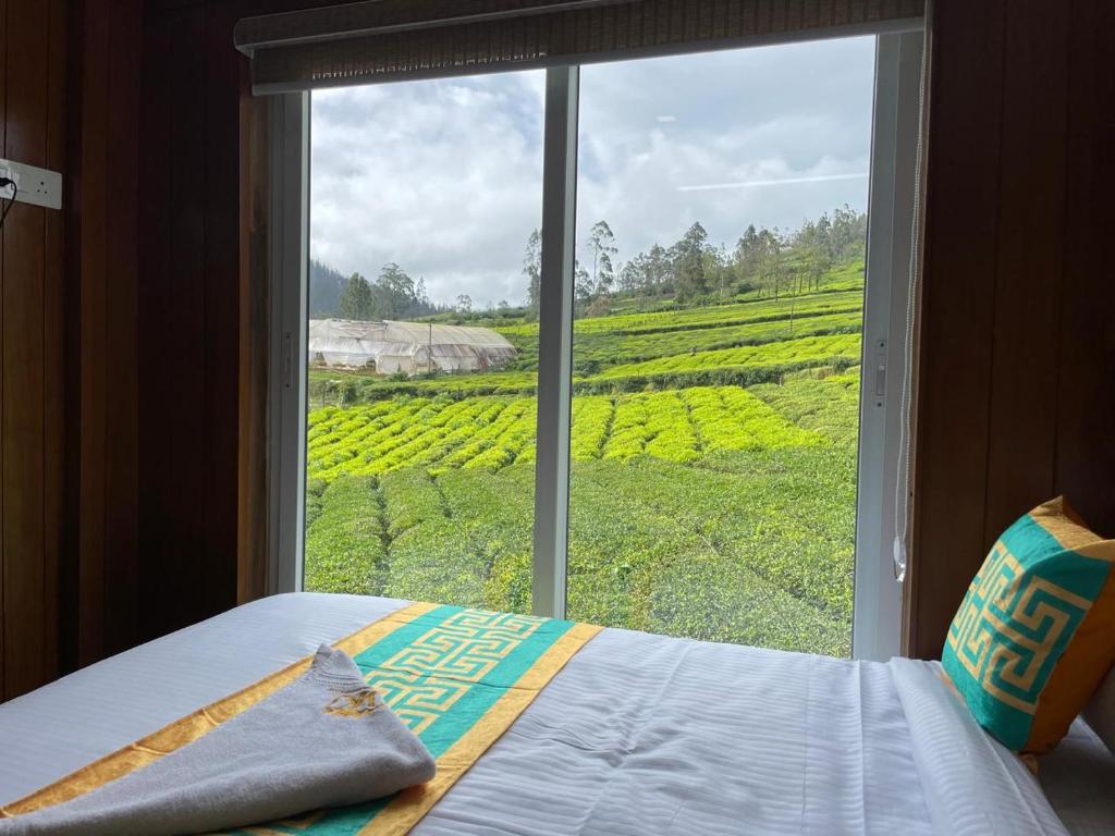 Postel nebo postele na pokoji v ubytování Meadow view ooty