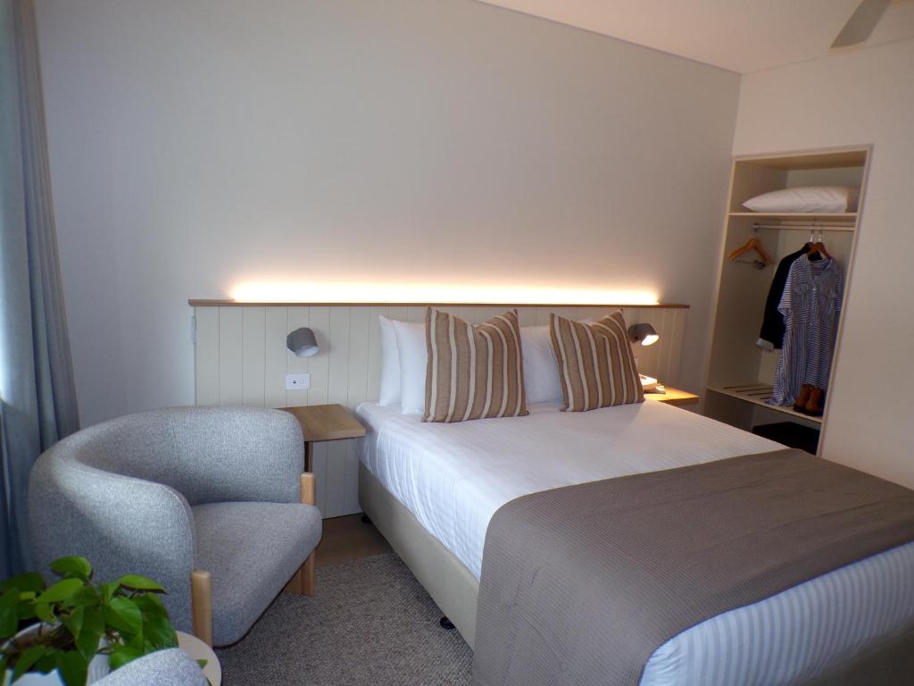 Postel nebo postele na pokoji v ubytování Lismore Gateway Motel