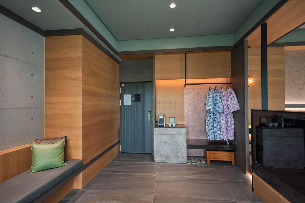 Kuchyň nebo kuchyňský kout v ubytování 埔里春天度假村 Spring resort