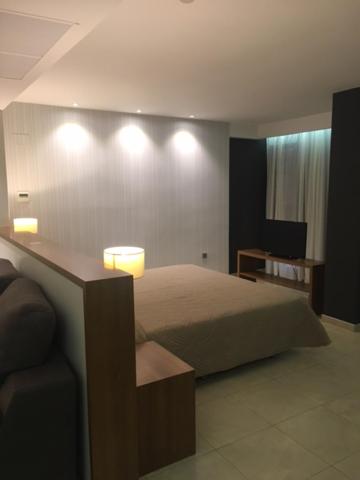 Cama o camas de una habitación en Hotel Teruel