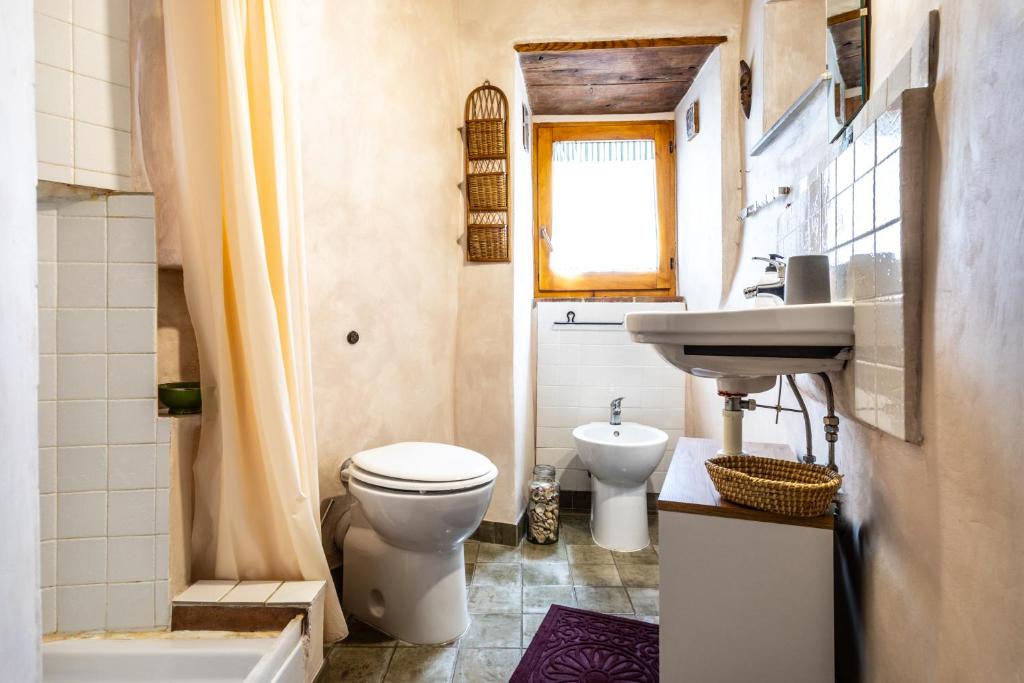 Koupelna v ubytování Le Cisterne B&B