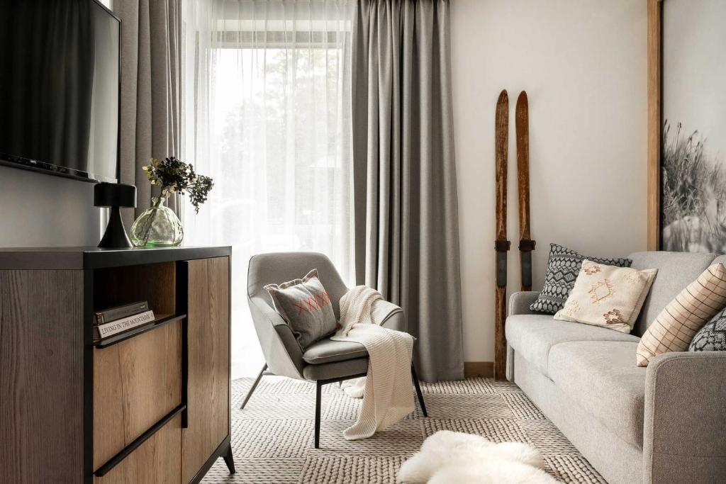 Posezení v ubytování Stefanova Zakopane Aparthotel & Spa
