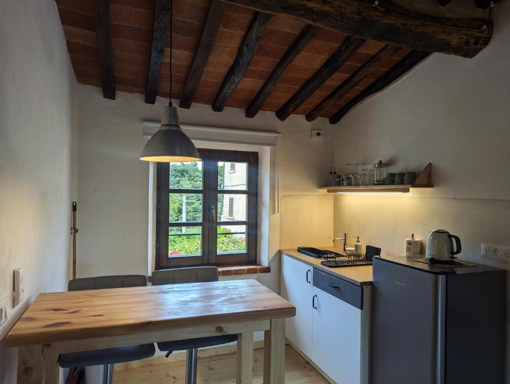 Kuchyň nebo kuchyňský kout v ubytování Il Palazzo, Le Fornaci