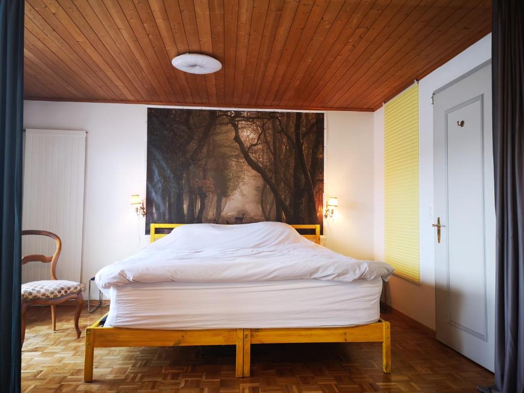 Postel nebo postele na pokoji v ubytování W22 Thunersee