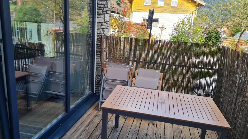 Balkón nebo terasa v ubytování Ferienwohnung Stegmühle II