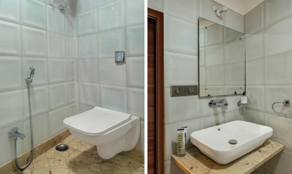 Koupelna v ubytování Hotel Orion Crystal