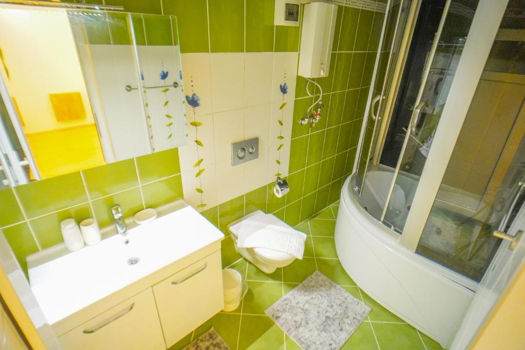 A bathroom at Villa SOLEMARE DEMRE