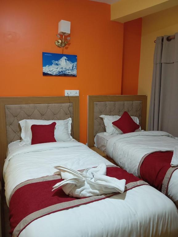 Postel nebo postele na pokoji v ubytování Rambler's Hotel