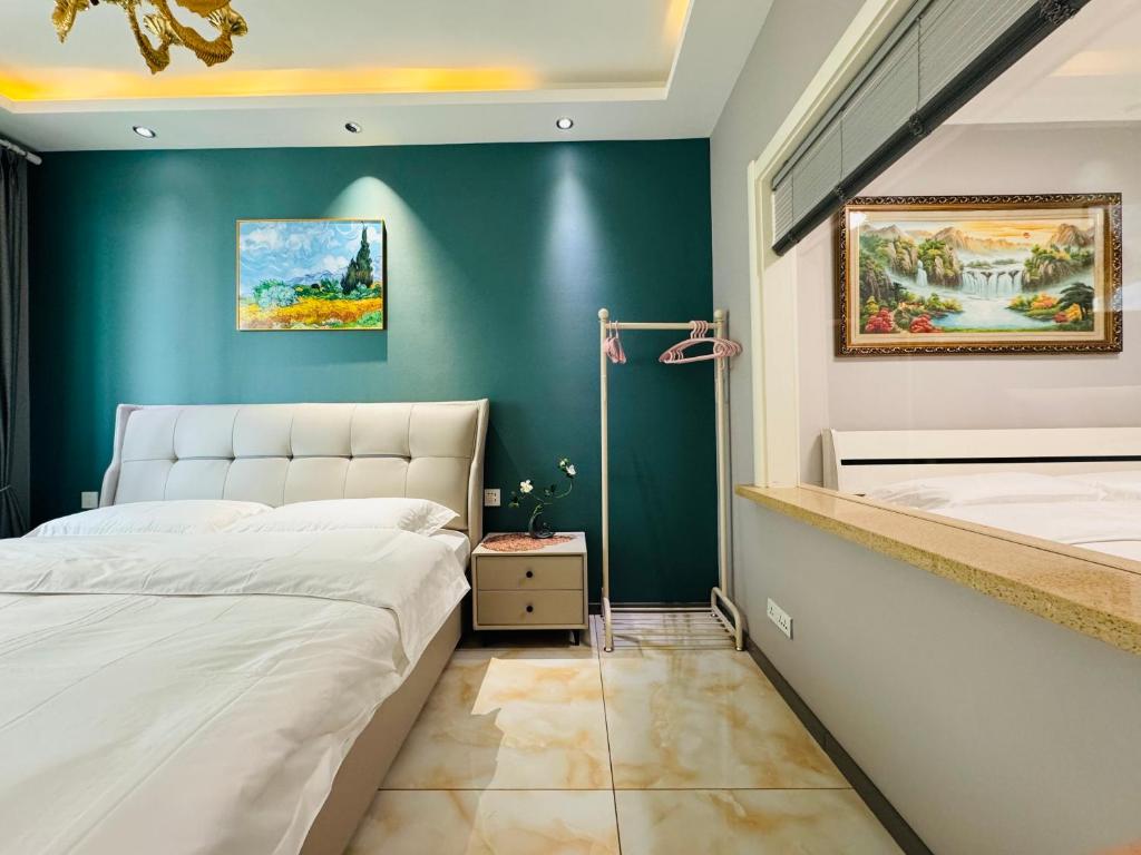 Letto o letti in una camera di Utopia Apartment