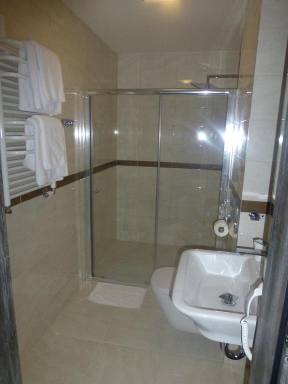 Kúpeľňa v ubytovaní Hotel Giżycko