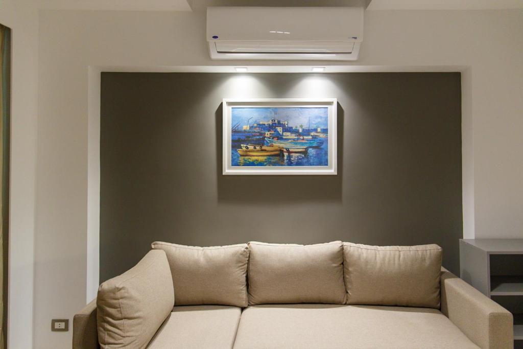 Posezení v ubytování Rhactus House San Stefano