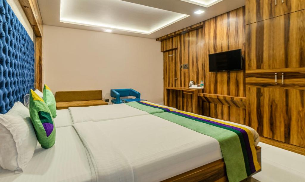 TV a/nebo společenská místnost v ubytování Hotel Orion Crystal