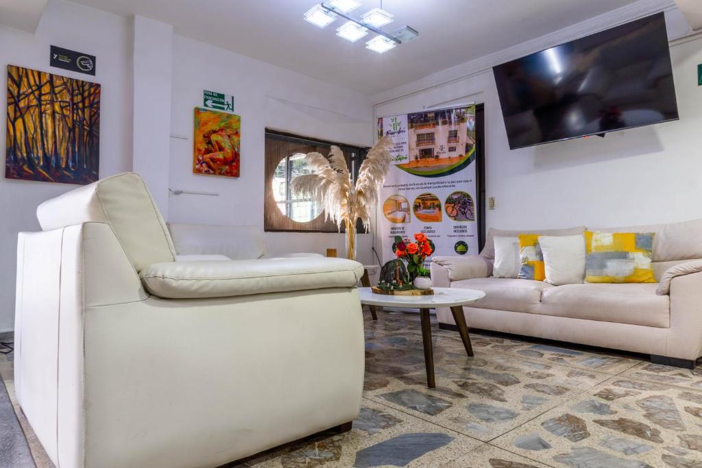 Posezení v ubytování Ayenda 1228 Balcones de la 70