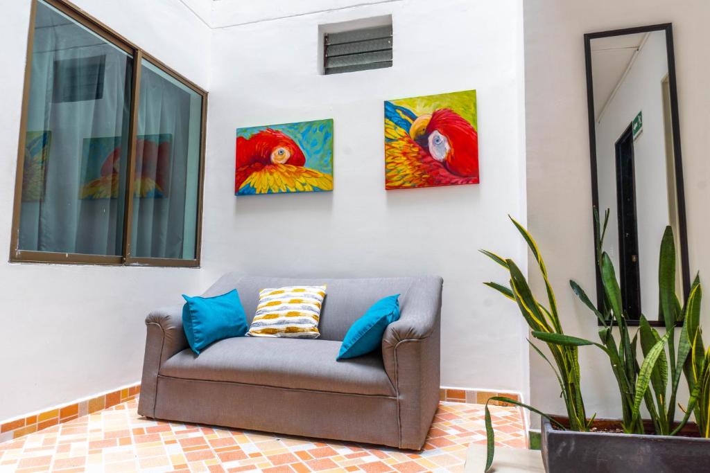 Posezení v ubytování Ayenda 1228 Balcones de la 70