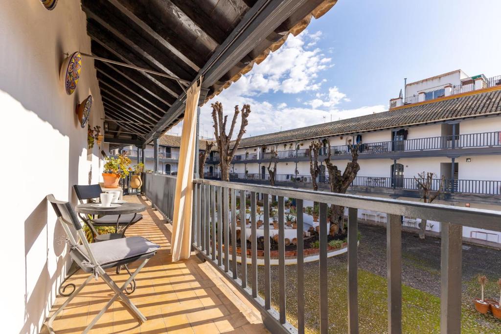 A balcony or terrace at Corral central oasis