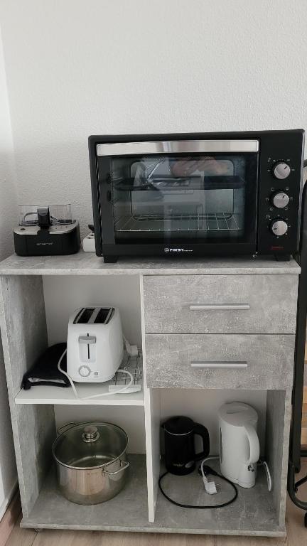 Kuchyň nebo kuchyňský kout v ubytování Appartement in Sankt Englmar mit KlimaWärmetauscher