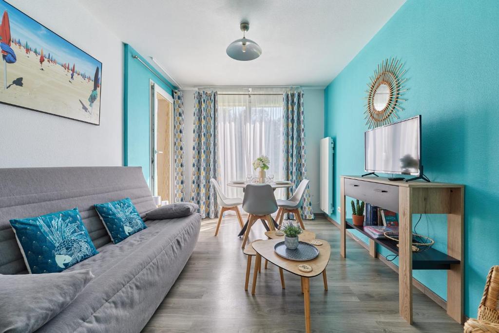 Posezení v ubytování Appartement Bleu Turquoise - Welkeys