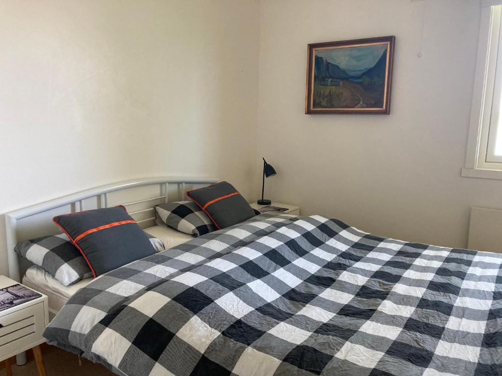Ένα ή περισσότερα κρεβάτια σε δωμάτιο στο Northern Light Lodge - Lyngen