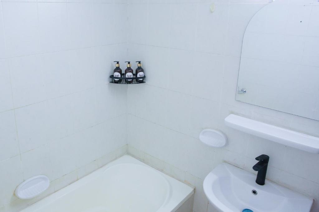 Koupelna v ubytování Agoo Homes