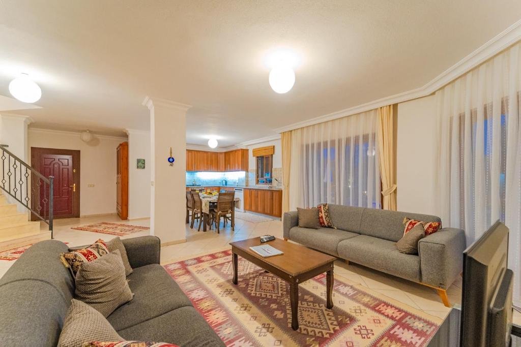 Posezení v ubytování Villa Doğa