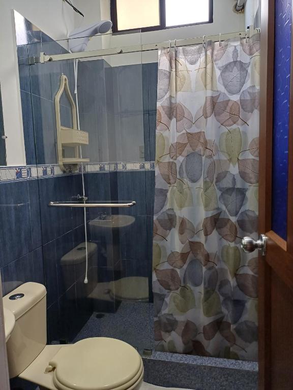 Koupelna v ubytování Casa Puka