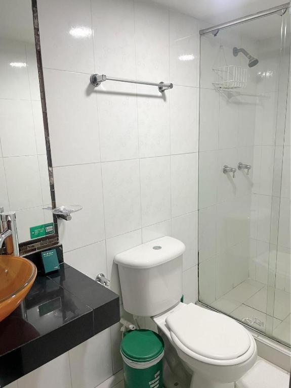 Koupelna v ubytování Hotel Boutique Radel