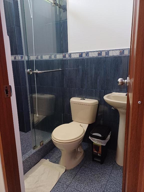 Koupelna v ubytování Casa Puka