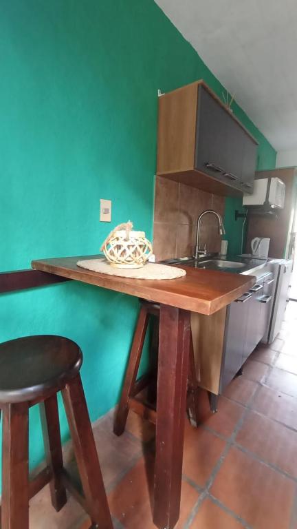 Kuchyň nebo kuchyňský kout v ubytování Hostal Pino Alto