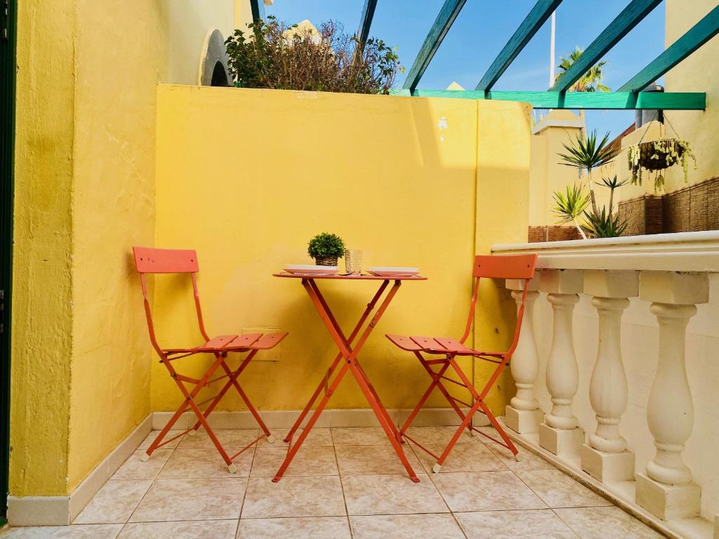 Balkón nebo terasa v ubytování Cozy and Sunny Bungalow in Maspalomas