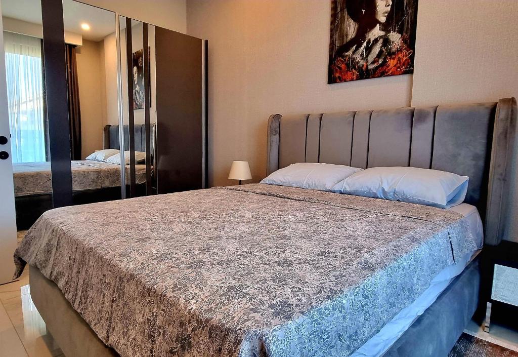 Postel nebo postele na pokoji v ubytování Apartment Cleopatra beach