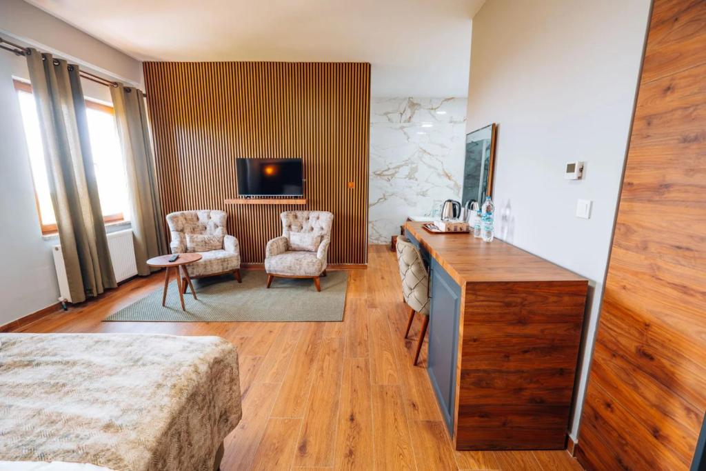 Posezení v ubytování Mysia Olympos Hotel