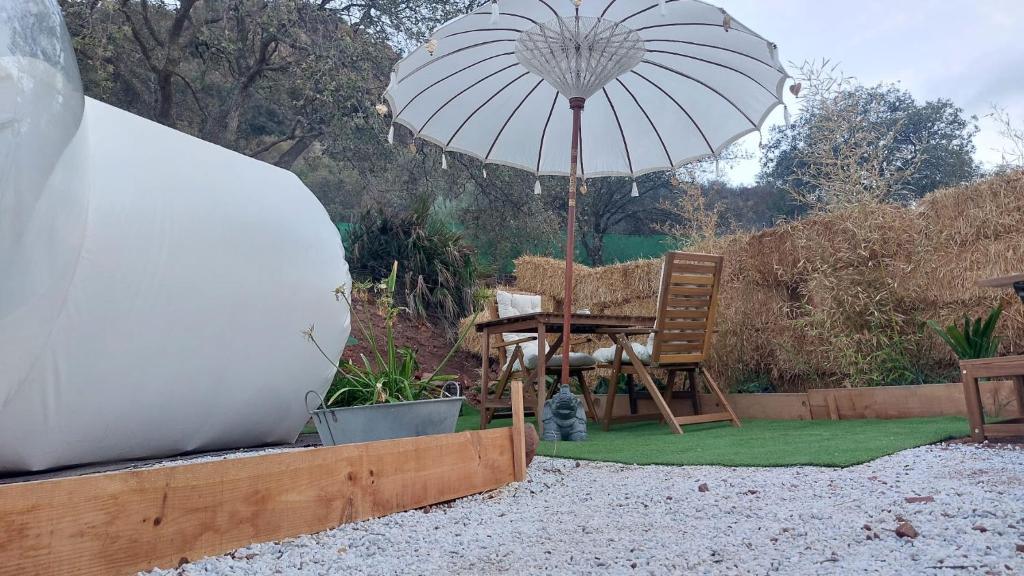 Zahrada ubytování Glamping Burbuja Los Almendros
