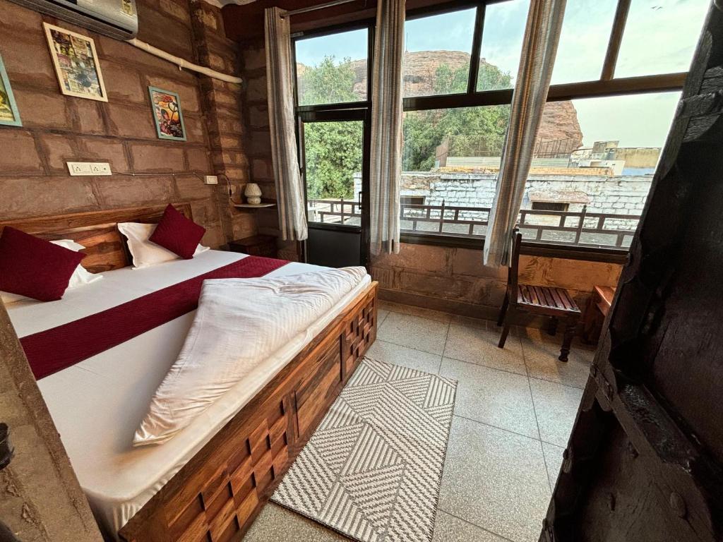Postel nebo postele na pokoji v ubytování BlaBla Hostel