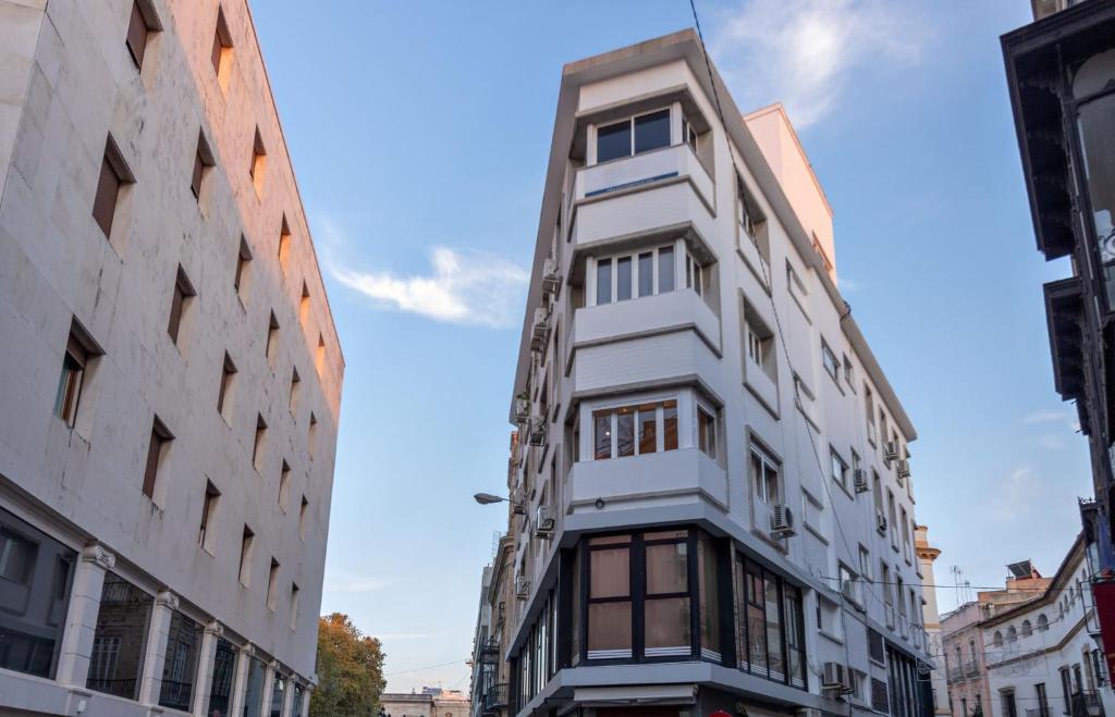 Budynek, w którym mieści się apartament