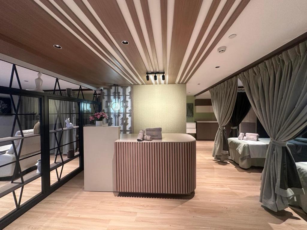 Posezení v ubytování Badsbrotel Suites